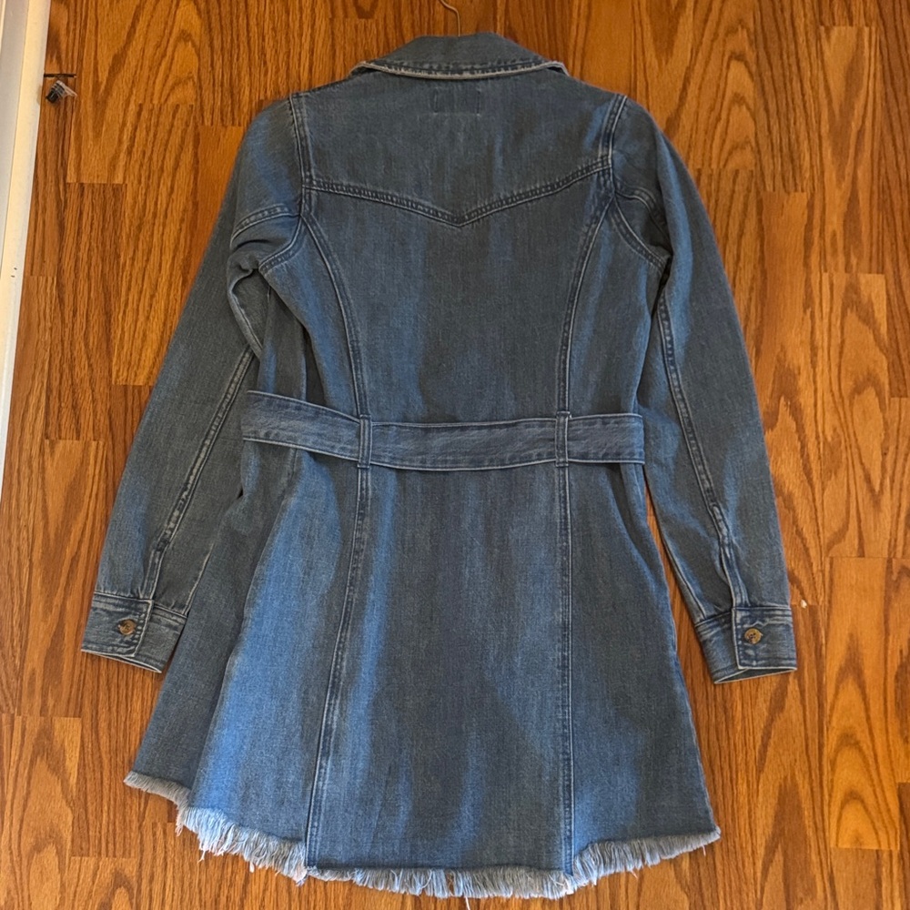 Show Me Your MuMu Denim Belted Jean Jacket - Picture 3 of 3